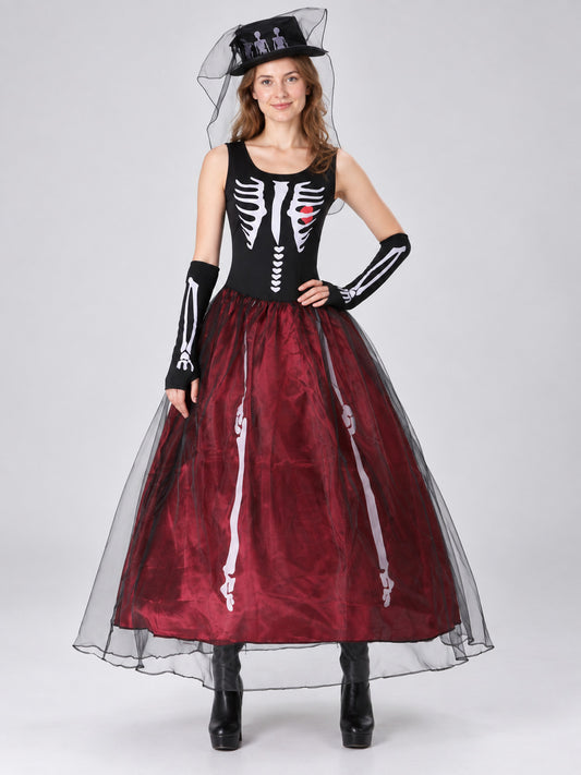 Pirate Costume for Carnival with Dress, Hat, and Gloves