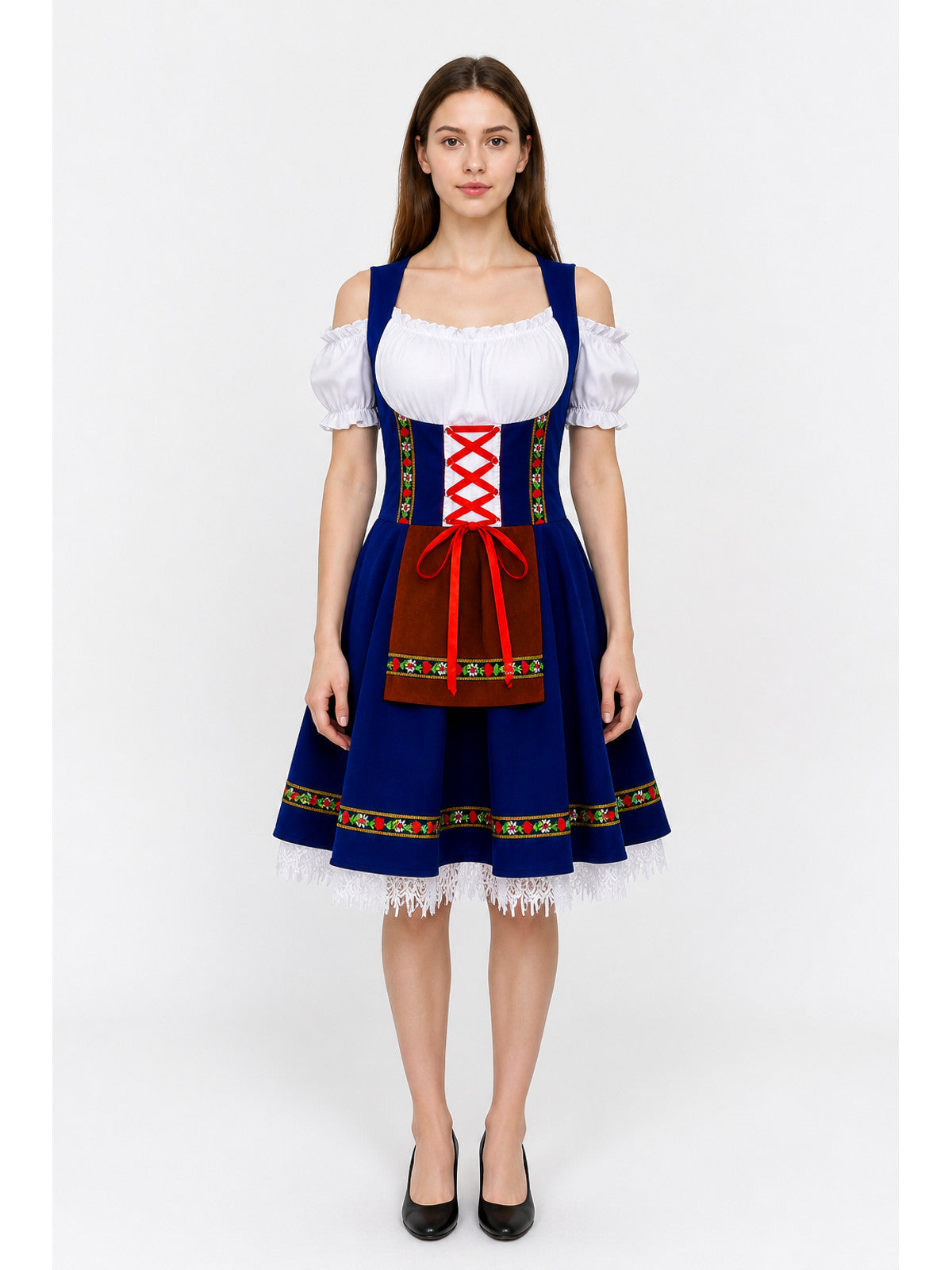 Traditional Costume with Apron and Full Skirt main product view