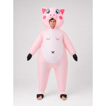Inflatable Pig Costume for Parties and Halloween front view