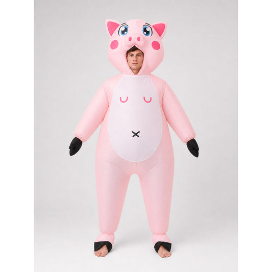 Inflatable Pig Costume for Parties and Halloween front view