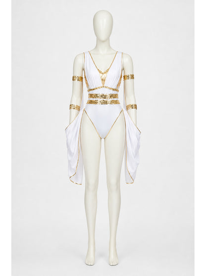 Halloween Sequin Jumpsuit with Capelet main product view