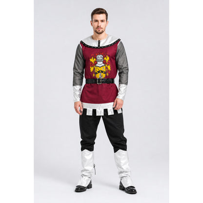 Knight Costume for Cosplay, Halloween, and the Stage on-model view
