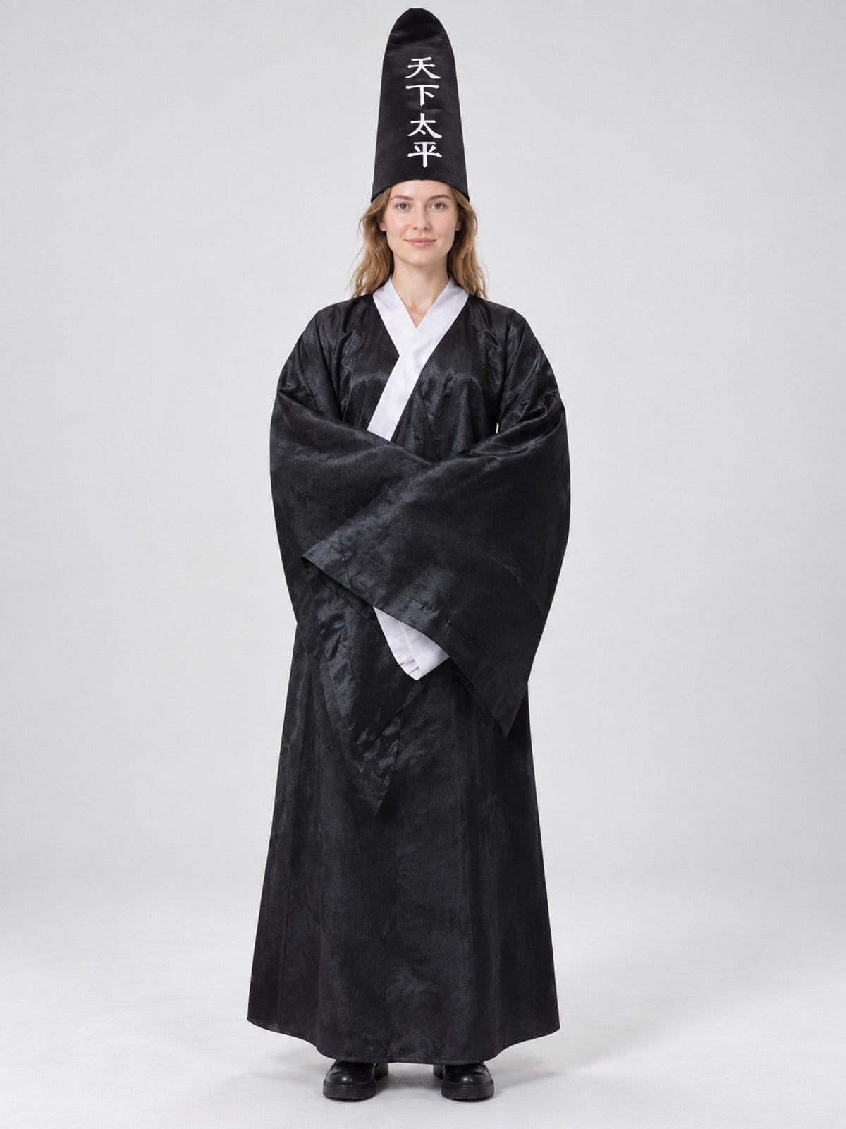 Halloween Carnival Costume: Black Robe, Hat