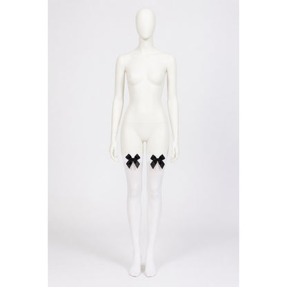 White Knee-High Socks with Black Bows for a Beer Festival main product view