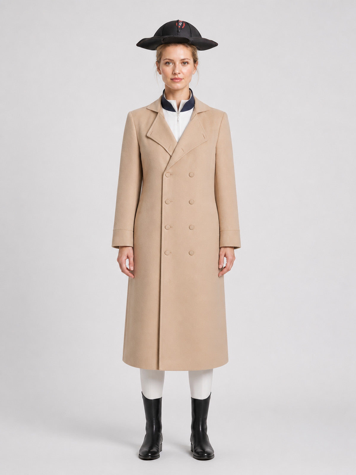 Napoleon Cosplay Costume: Long Coat and Tricorn Hat on-model view