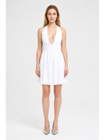 Carnival Dress with a Deep V-Neckline