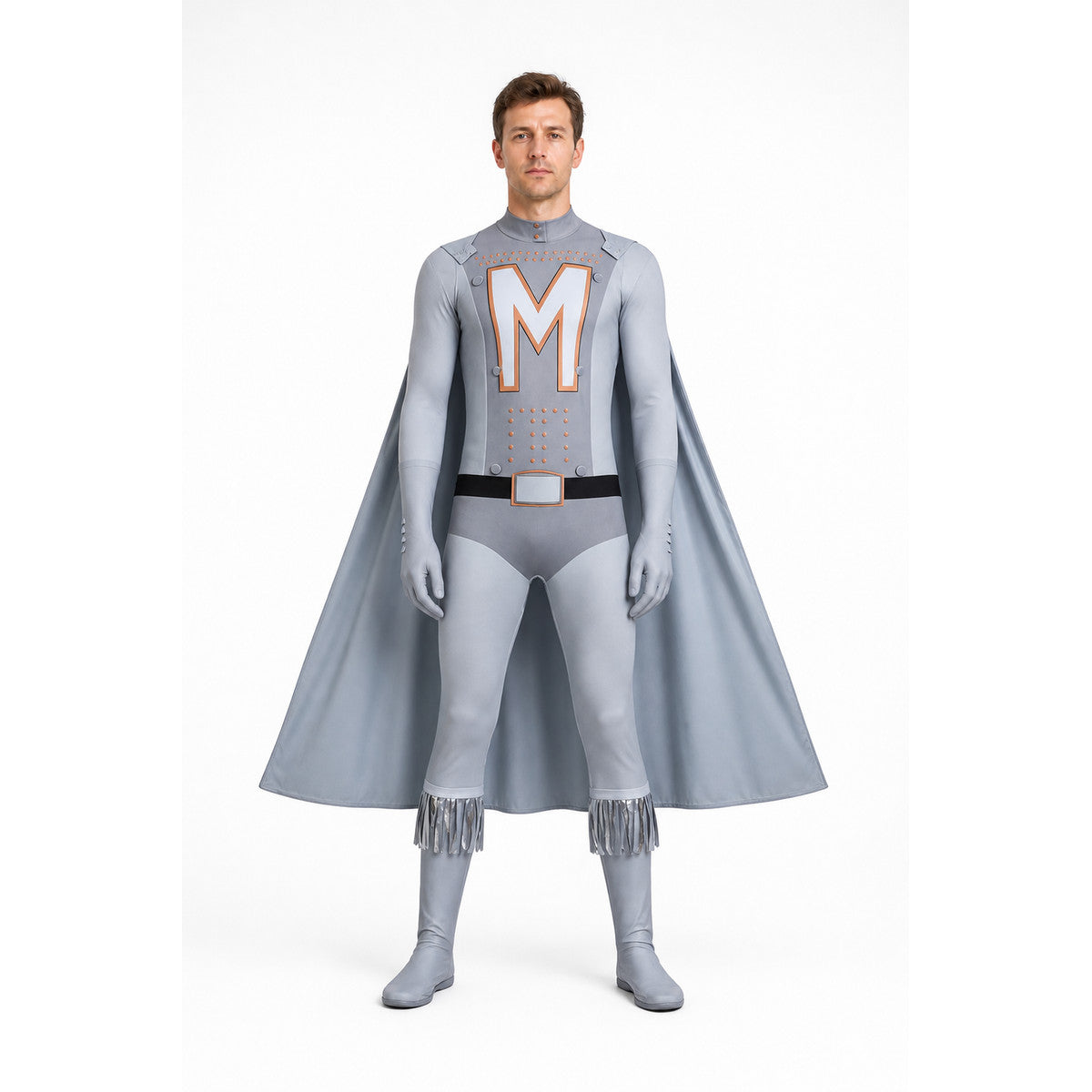 Megamind Jumpsuit with Cape, Gray-Blue main product view