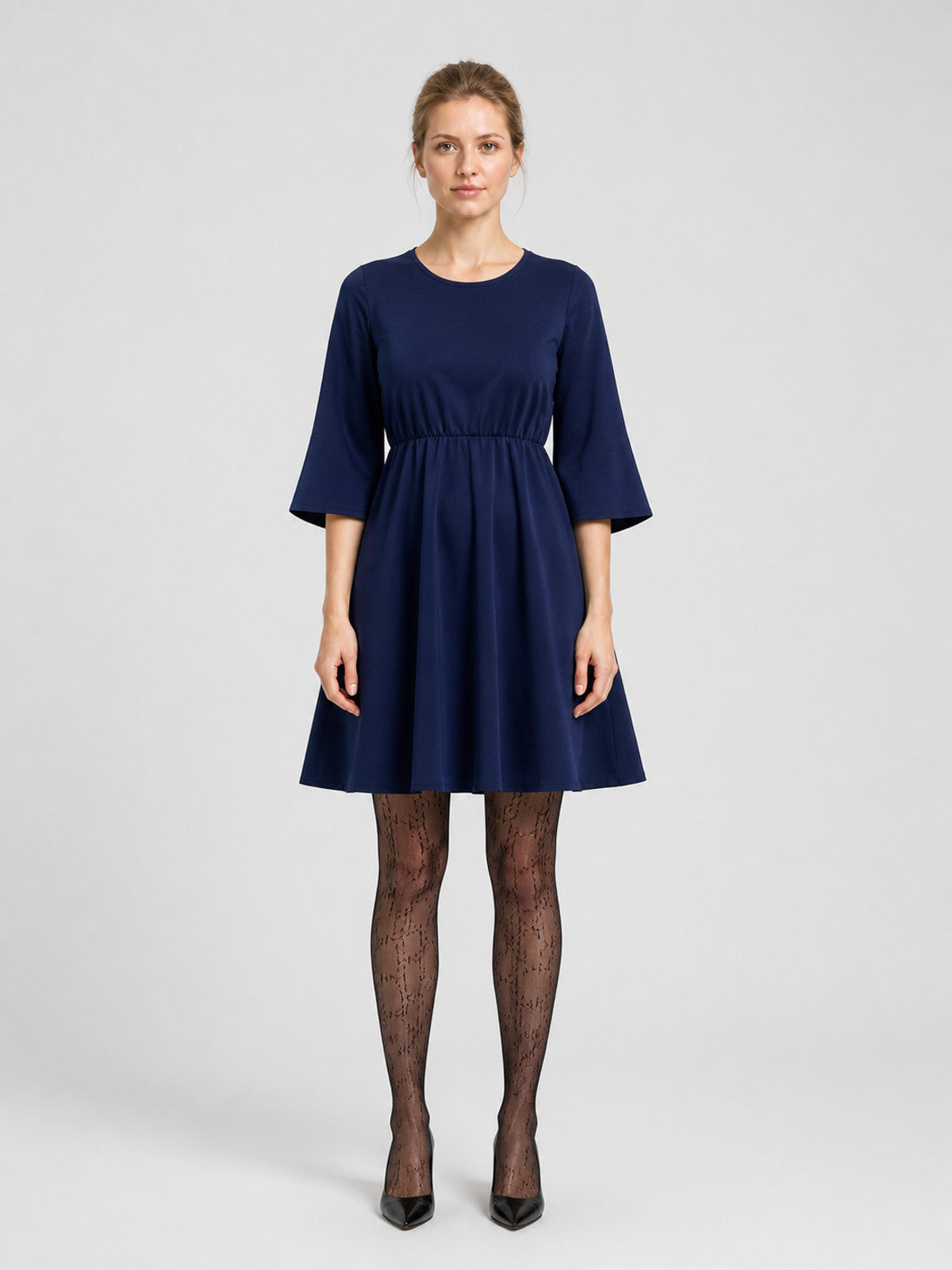 Kiki Cosplay Dress, Navy, A-Line on-model view
