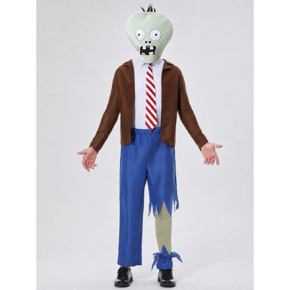 Zombie Costume with Green Headpiece
