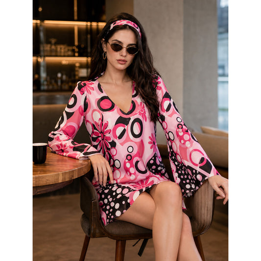 80s Disco Costume: Dress with Accessory