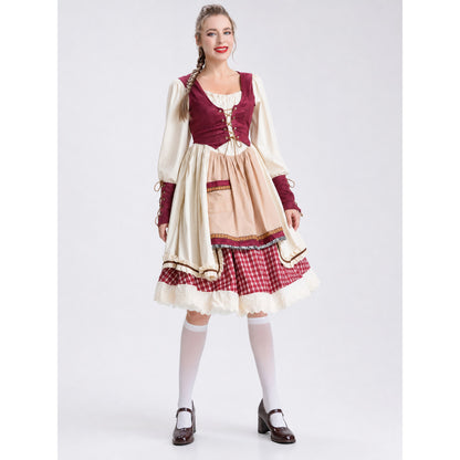 Folk-Style Stage Costume with Apron
