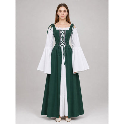 Renaissance-Style Dress with Corset Lacing