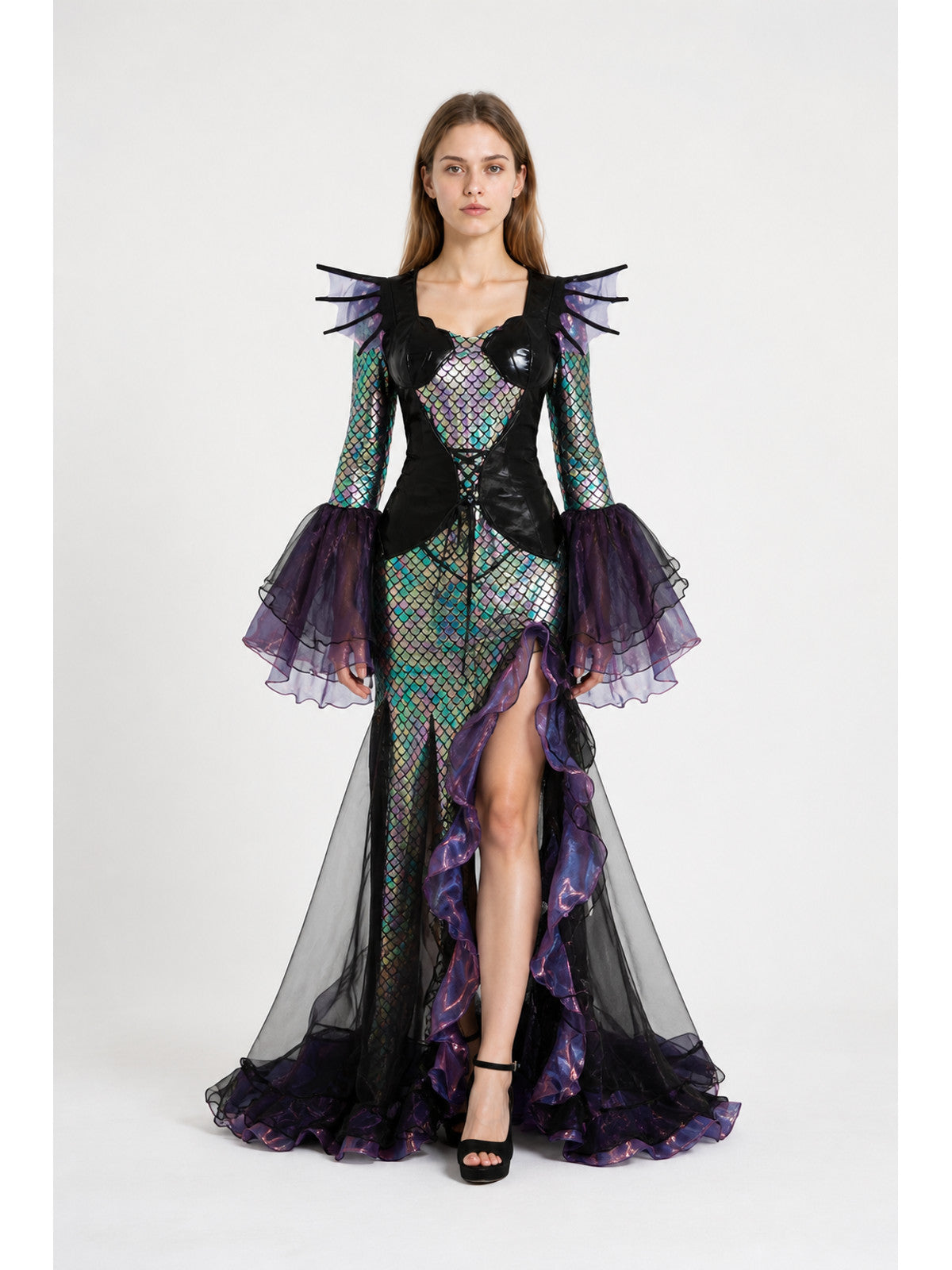 Mermaid Costume with Flared Sleeves main product view