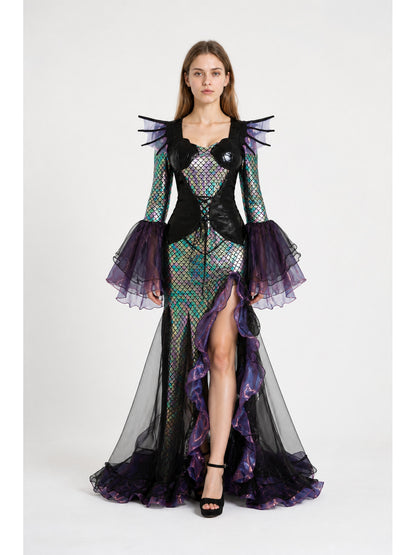 Mermaid Costume with Flared Sleeves main product view