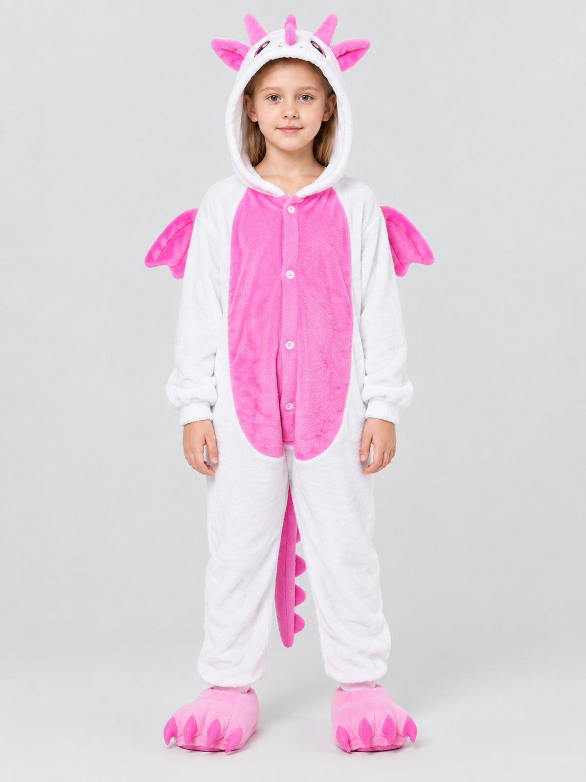 Kids' Dragon One-Piece Pajama with Tail