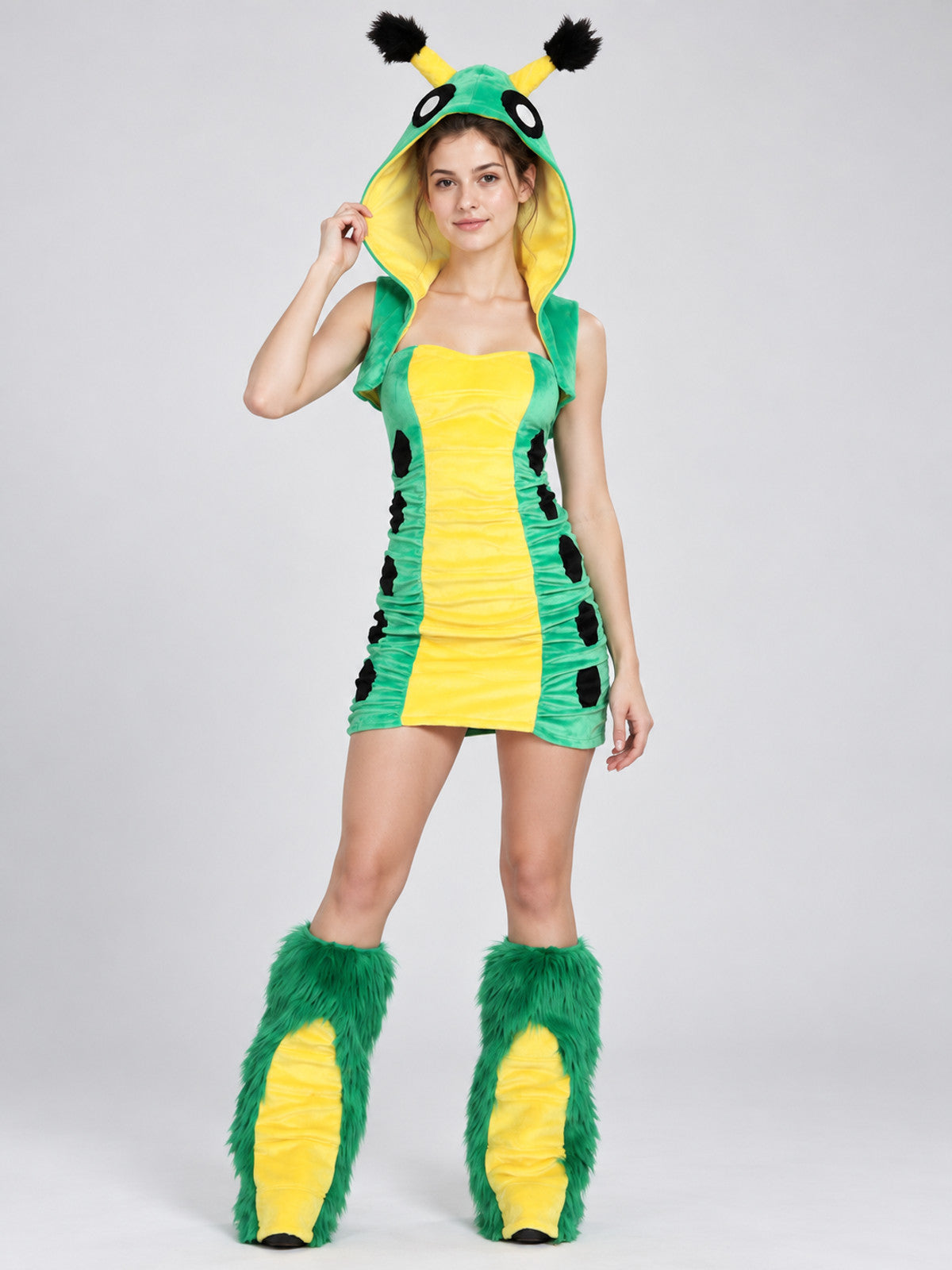 Carnival Costume with Hood and Antennas