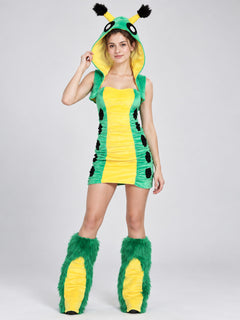 Carnival Costume with Hood and Antennas
