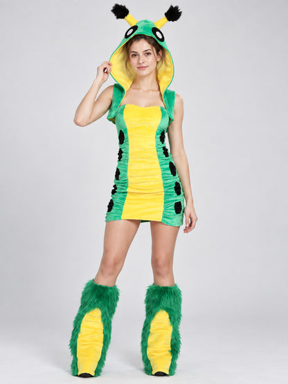 Carnival Costume with Hood and Antennas