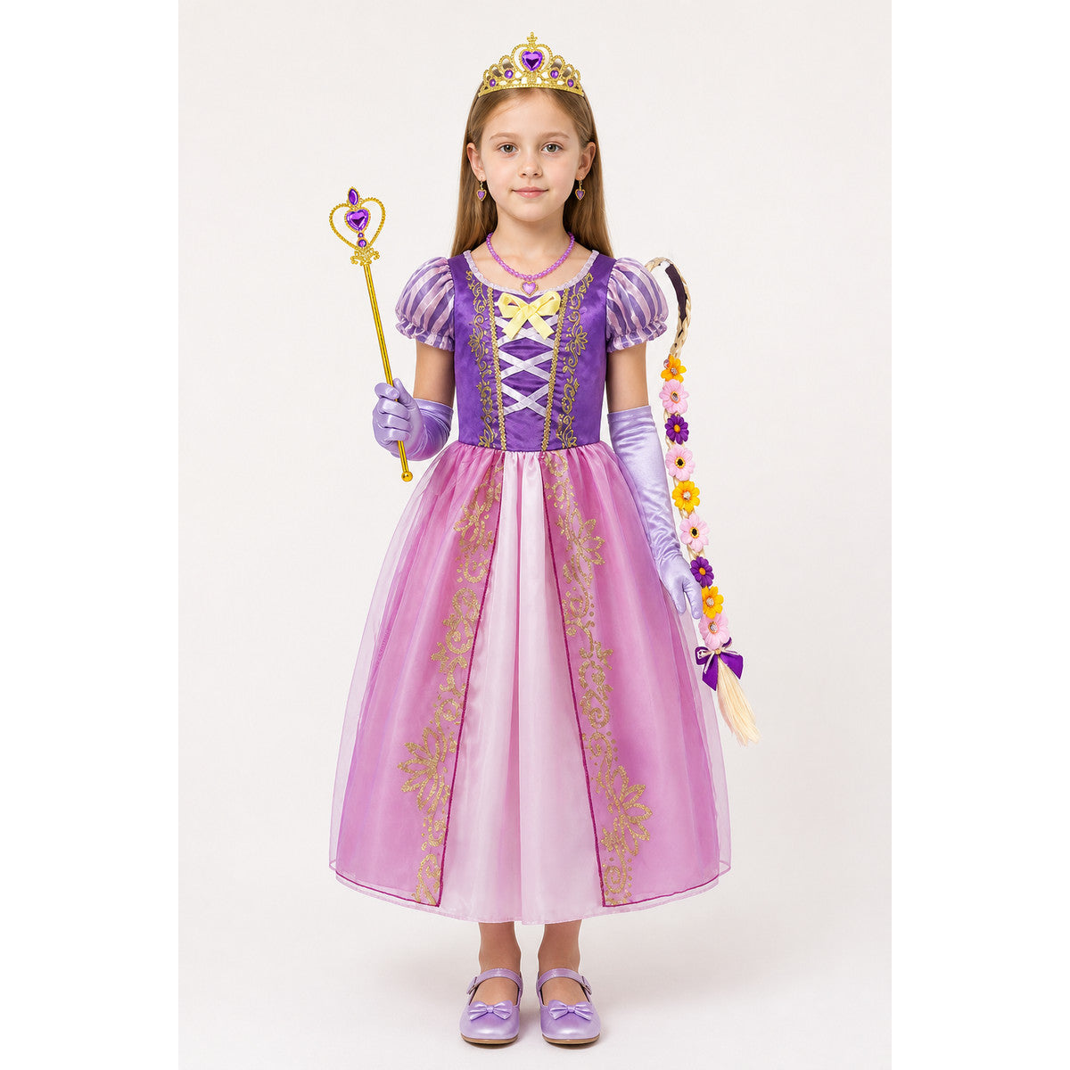 Rapunzel Children's Carnival Costume with Accessories main product view