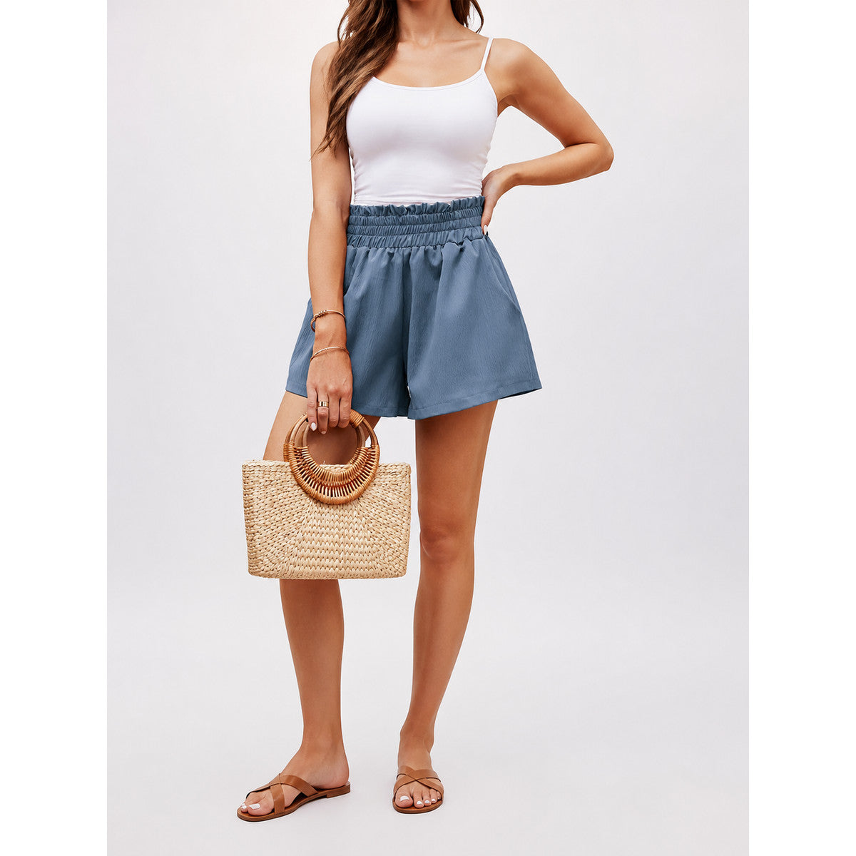 Women’s high-waisted relaxed-fit shorts