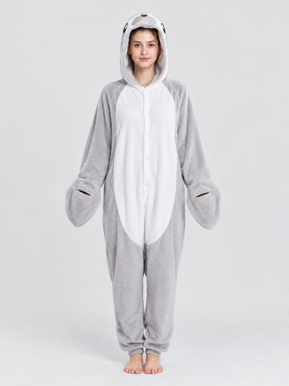 Sea Lion Hooded Kigurumi Pajama with Face Detail