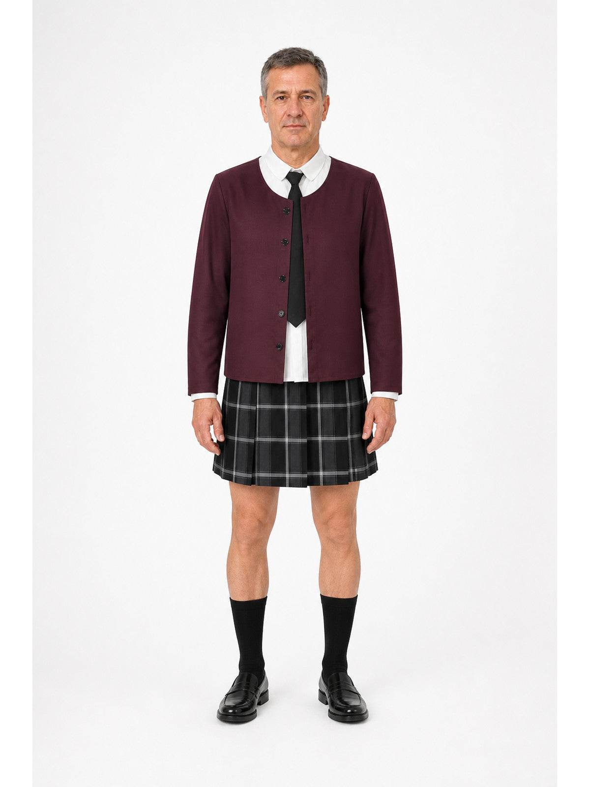 Cosplay Costume: Cardigan, Shirt, Tie, Skirt main product view