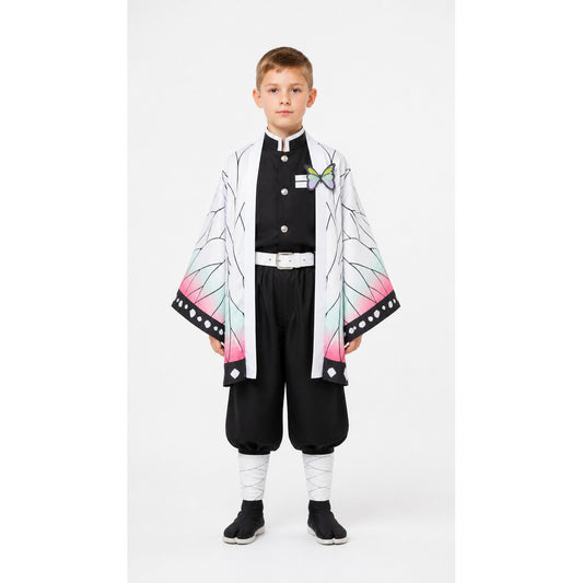 Shinobu Demon Slayer Cosplay Costume with Cape main product view