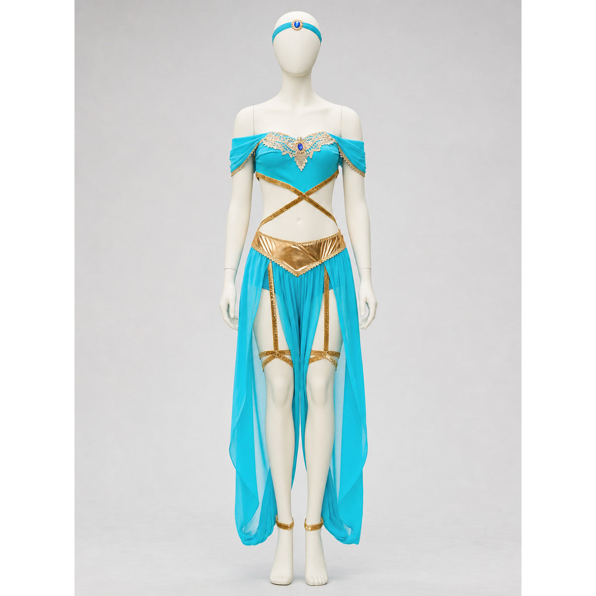 Egyptian-Style Costume with Gold Embellishments