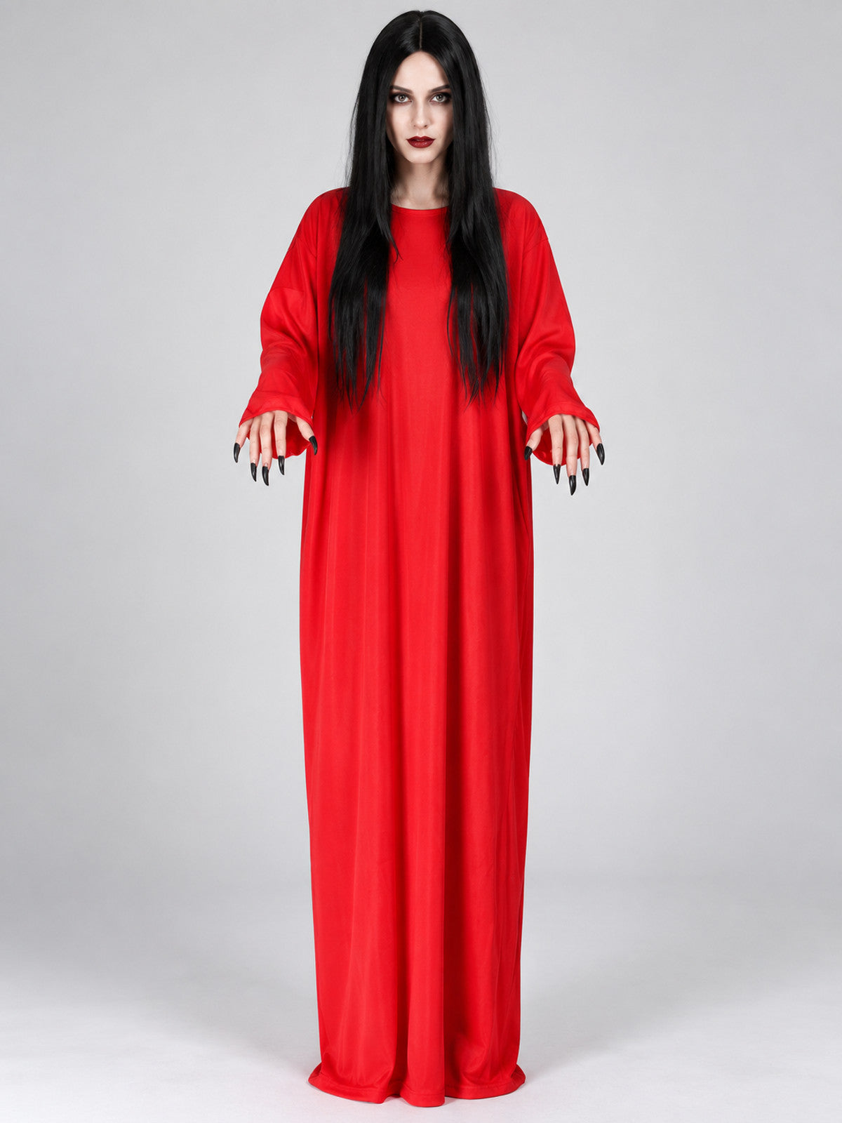 Vampire Costume: Long Red Kaftan Dress
