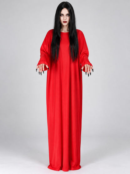 Vampire Costume: Long Red Kaftan Dress