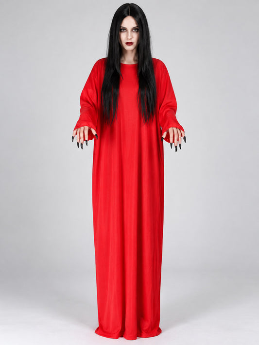Vampire Costume: Long Red Kaftan Dress
