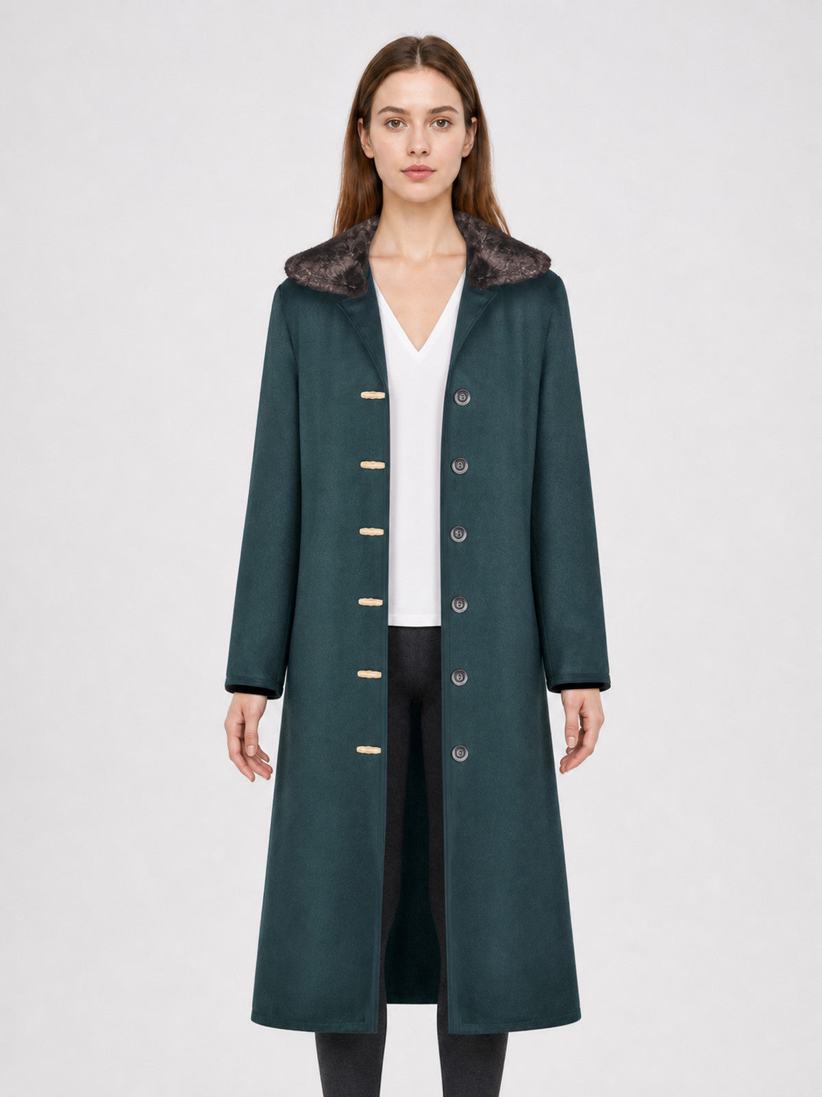 Kuzan One Piece Cosplay Costume: Coat and Hat front view