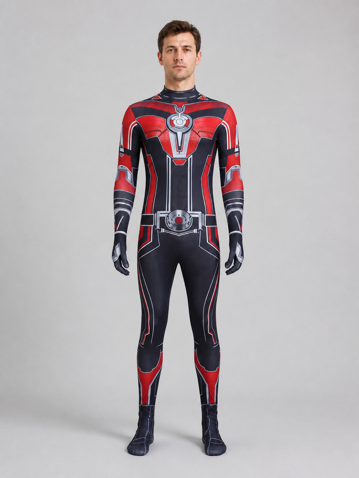 Ant-Man Cosplay Costume, Bodysuit on-model view