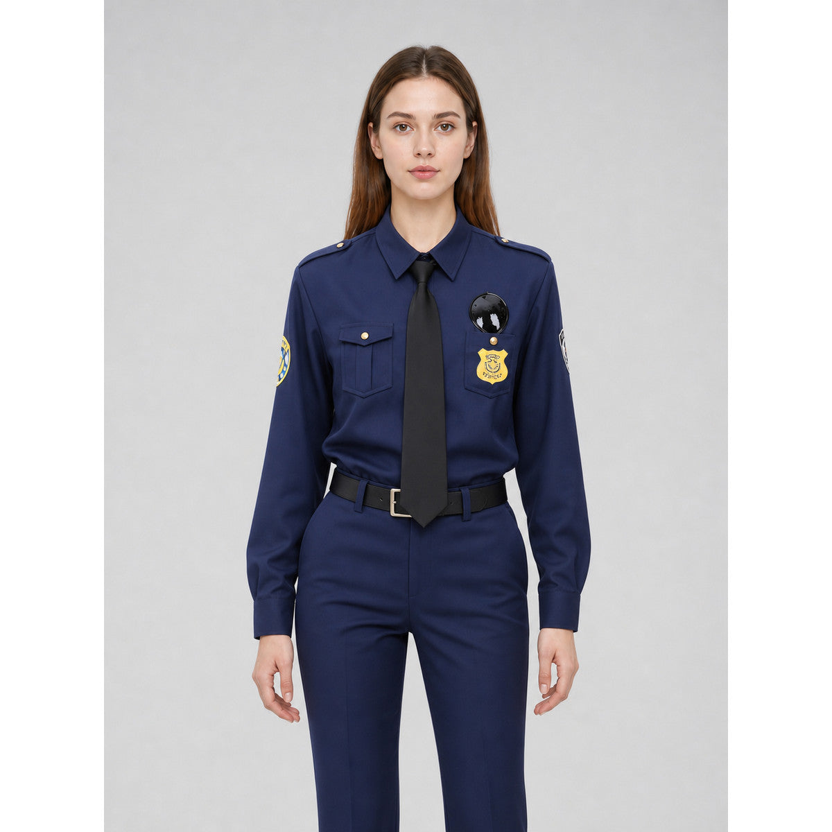 Nick Fox Cosplay Costume, Police Uniform
