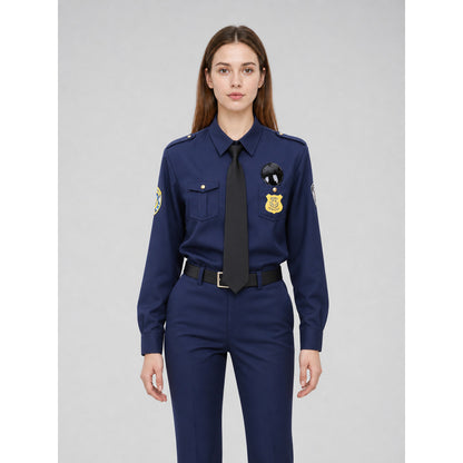 Nick Fox Cosplay Costume, Police Uniform