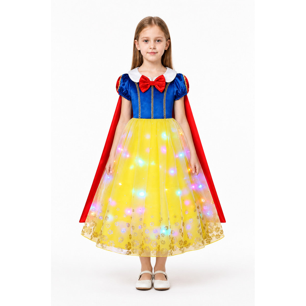 Princess Costume with LED Lights, Cape, and Bow main product view