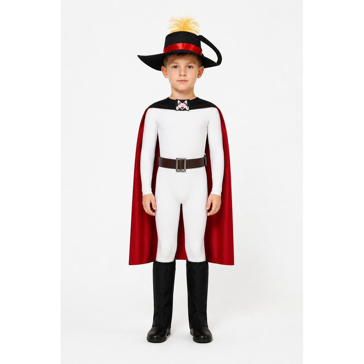 Puss in Boots Costume with Cape and Hat main product view