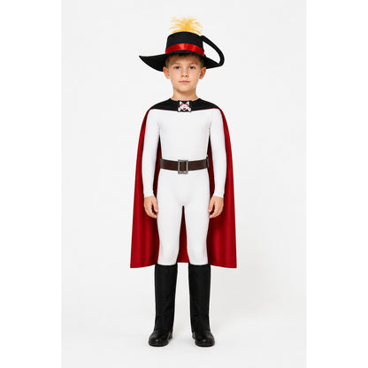 Puss in Boots Costume with Cape and Hat main product view