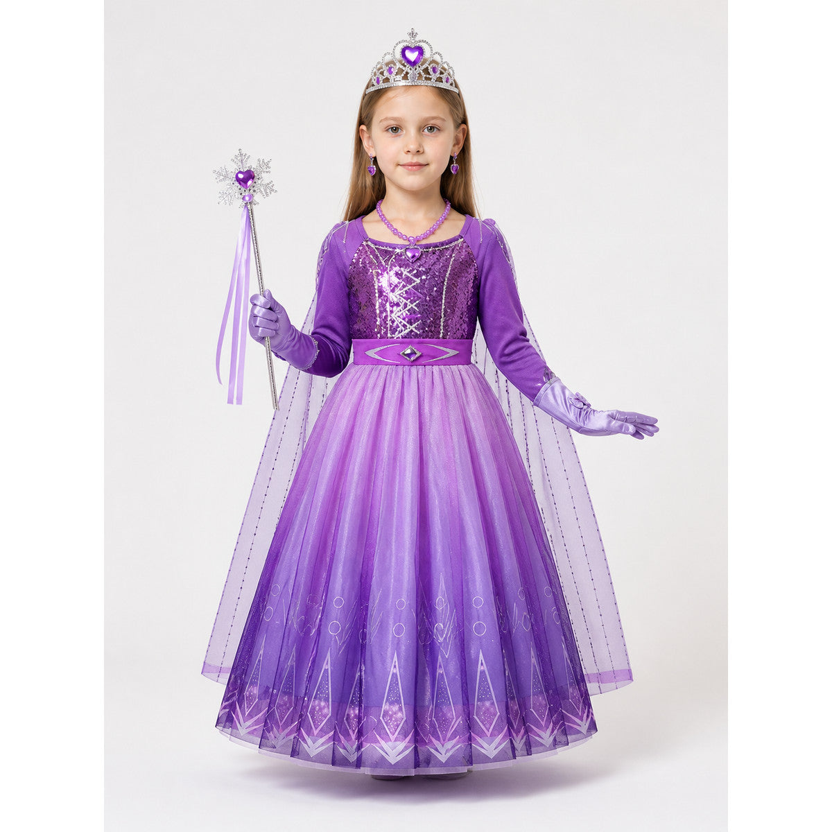 Purple Snow Queen Costume main product view
