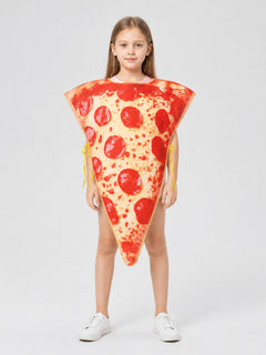 Triangular Pizza Cosplay Costume with Ties