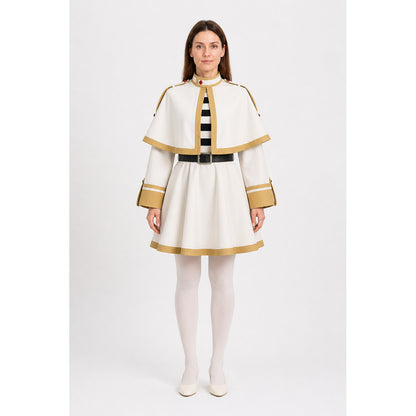 Purple Frieren Cosplay Costume with Cape and Dress main product view