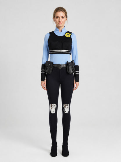Judy Police Officer Cosplay Costume from Zootopia on-model view