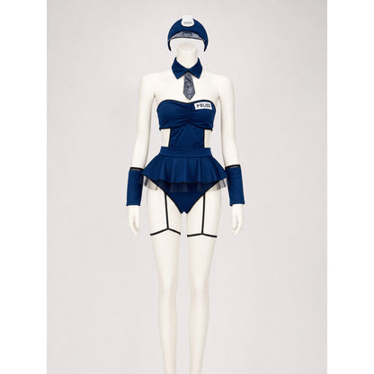 Police Cosplay Costume with Short Skirt