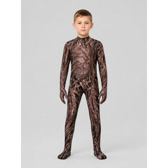 Halloween zombie costume with mask and claws