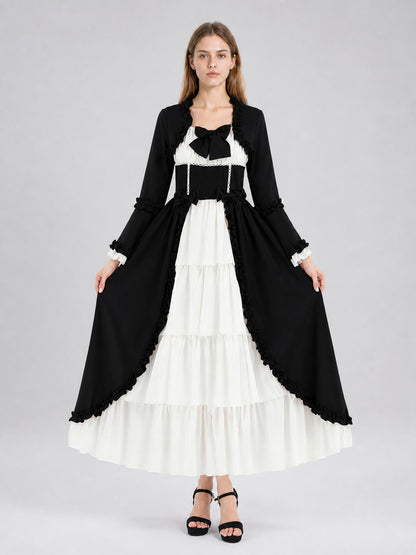 Long Medieval-Style Carnival Dress on-model view