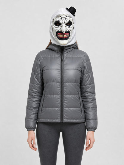 Scary Clown Mask with Hood for Cosplay front view