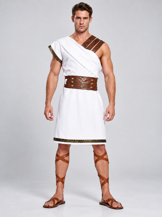 Greek Warrior Carnival Costume with Tunic and Belt
