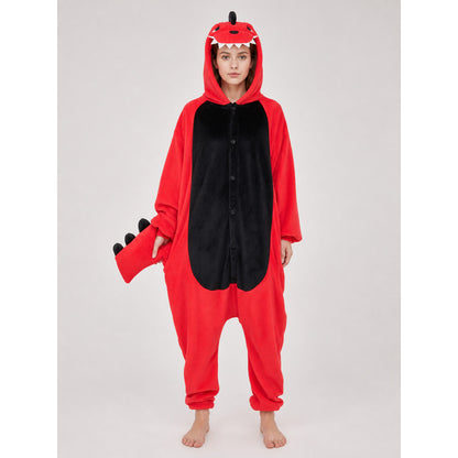 Red Hooded Dinosaur Costume