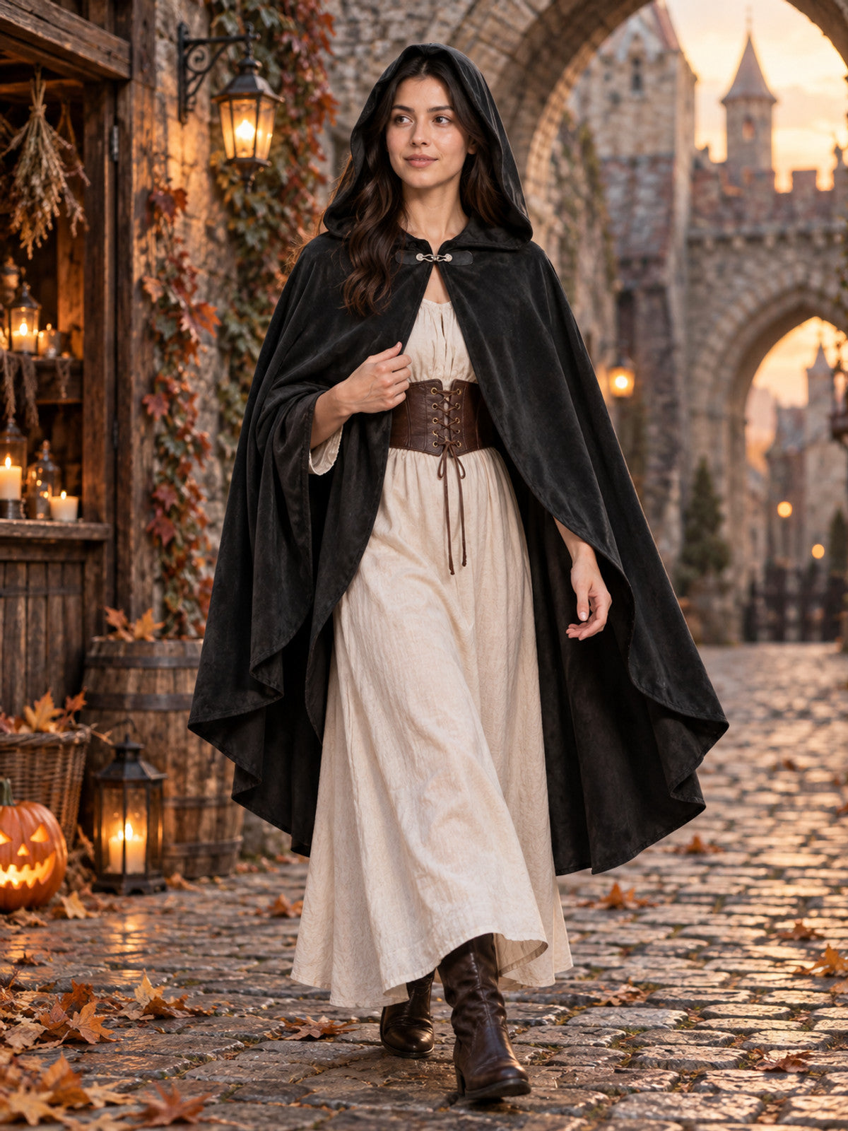 Basic-cut adult cover-up: rests loosely on the shoulders, covers the shoulders