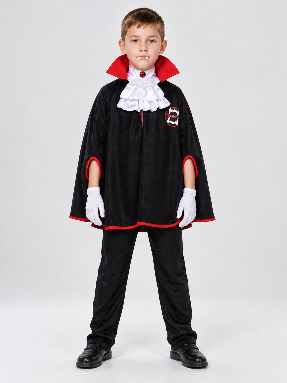 Children's Vampire-Style Costume Cape on-model view